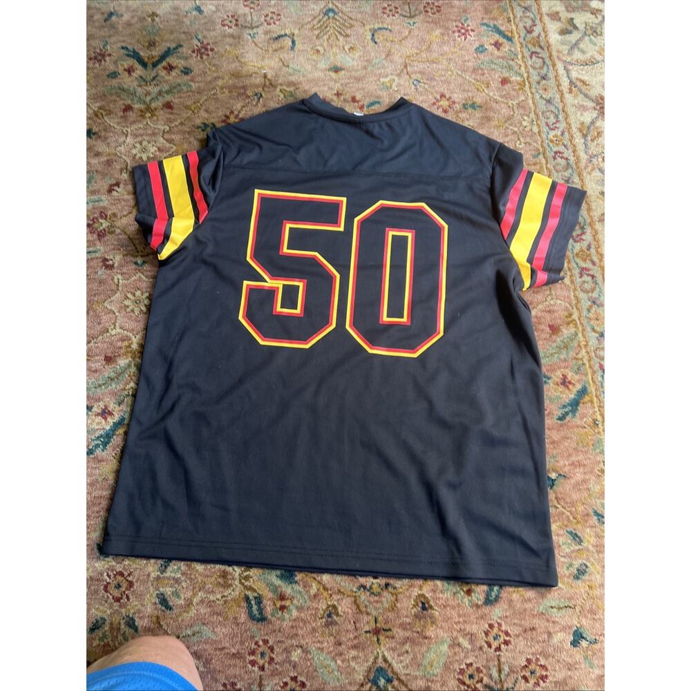 Peanuts Snoopy size XL Football League World Champs Short Black Sleeve Jersey - Picture 6 of 6